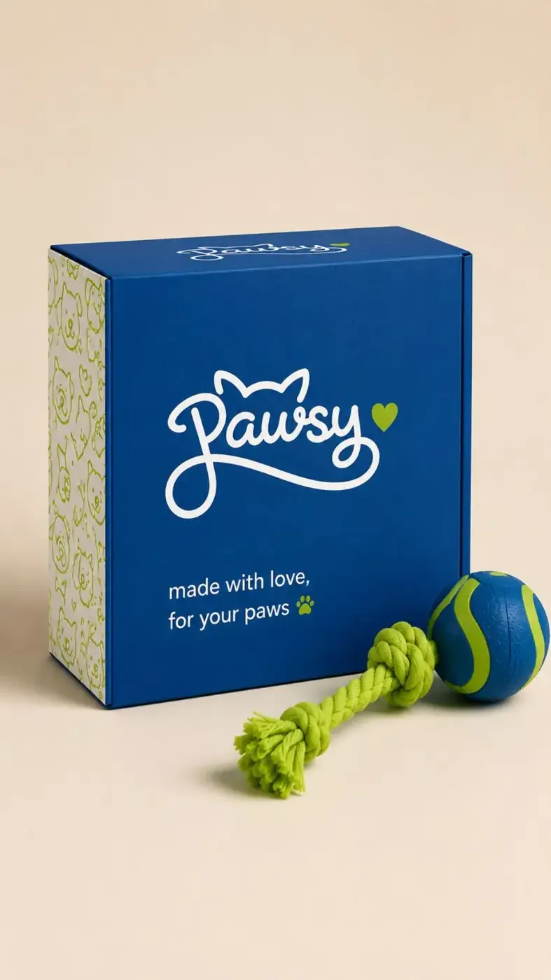 Pawsy gift box and toys