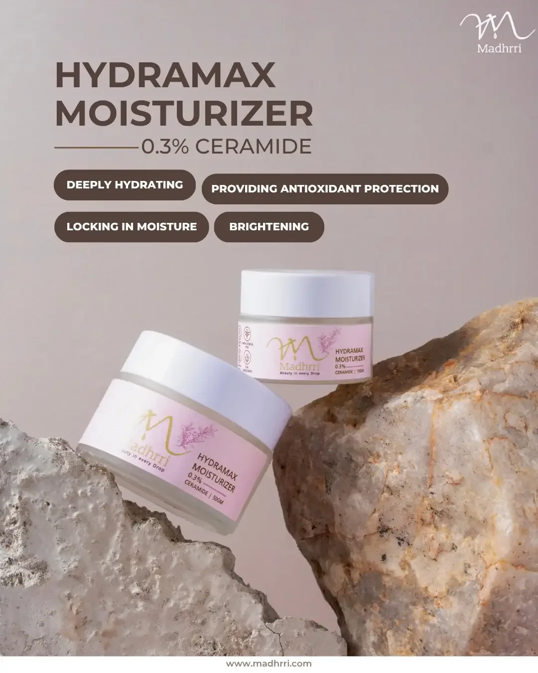 Madhrri Hydramax Moisturizer Instagram post
