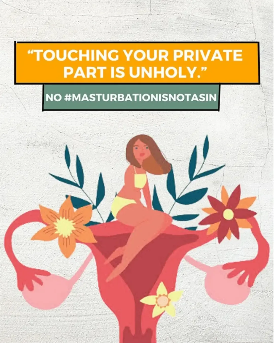Untaboo Instagram post: Myth-busting post on the hashtag masturbation is not a sin