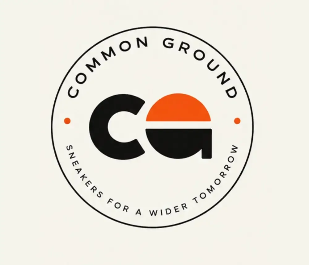 Common Ground circular badge with CG monogram